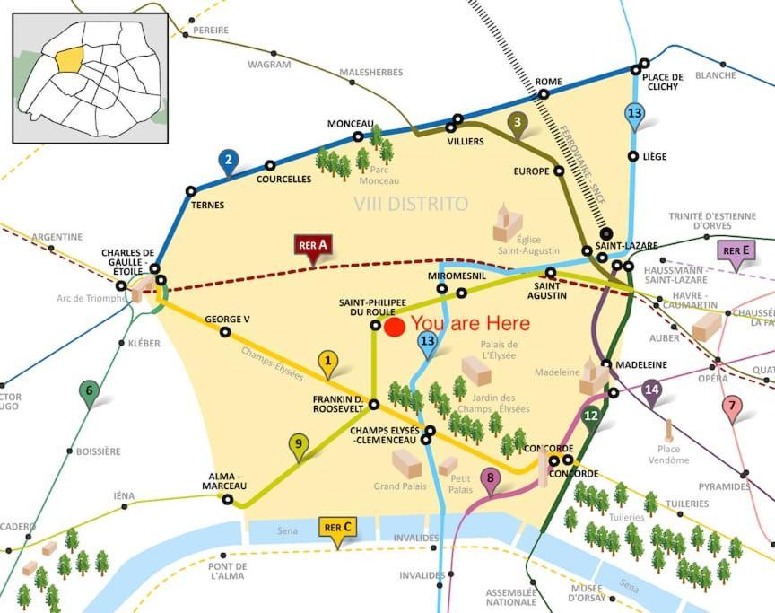 Appartement Cosy Next To The Champs-elysees Avenue! Paris